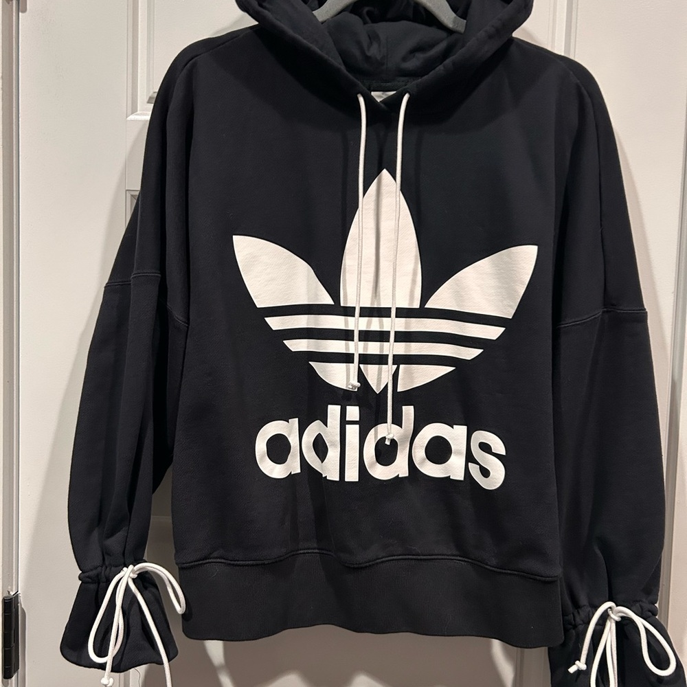 Adidas Black and White Hoodie